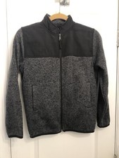Childrens Place Gray Black Jacket Size 10-12 Youth Large Pre-Owned