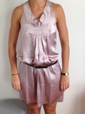 Robe 100% soie Rose poudrée Les Petites - taille 1 - Photo 1/4