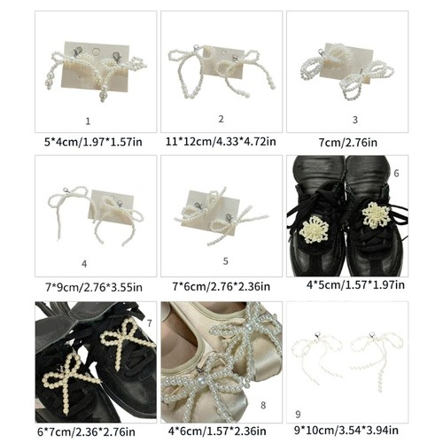 Stylish Bows Shaped Shoe Clip for Keychain Earrings Necklace Jewelry Making Tool - Afbeelding 8 van 17