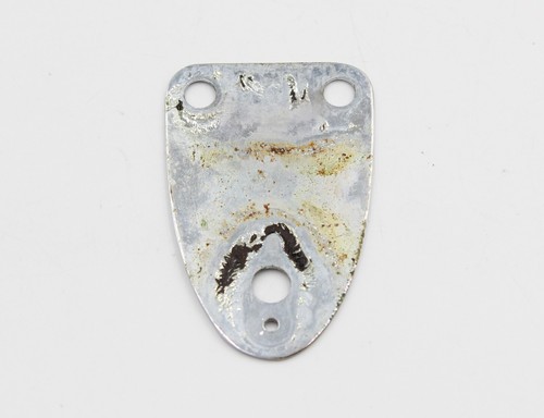 1974 Vintage Fender Stratocaster 3-Bolt Chrome NECKPLATE 1970s USA Strat - Picture 3 of 5