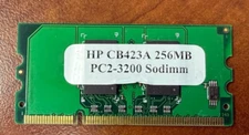 CB423A HP LaserJet 256MB DDR2 144-pin SODIMM Memory for HP Color LaserJet Series
