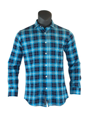 Neu Rockwell Der Titan Ls Technisch Shirt Blau Kariert XSMALL-3XLARGE Limitierte
