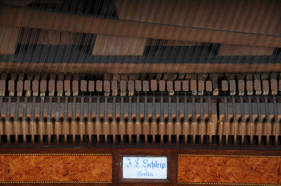 Museos Lyra piano de cola / piano de J.C. Schleip Berlín de 1825 Imperio - Imagen 4 de 4