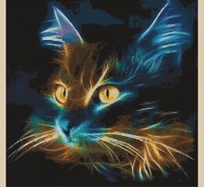 Fractal Cat Counted Cross Stitch Chart No. 2-392/32
