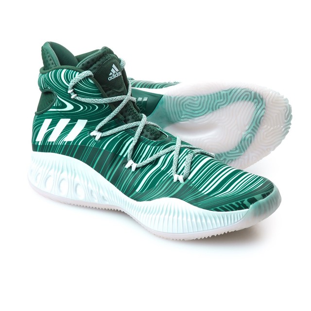 adidas green basketball shoes