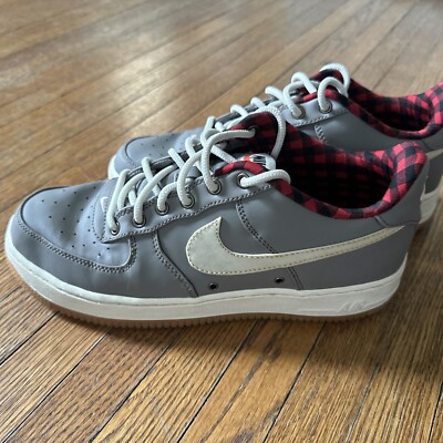 Nike Women's 8.5 Air Force 1 LV8 GS Shoes Gray Plaid Taupe 820438-200 Youth 7 | eBay