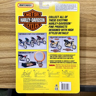 Matchbox Harley-Davidson Motorized Stunt Cycle FXR Low Rider