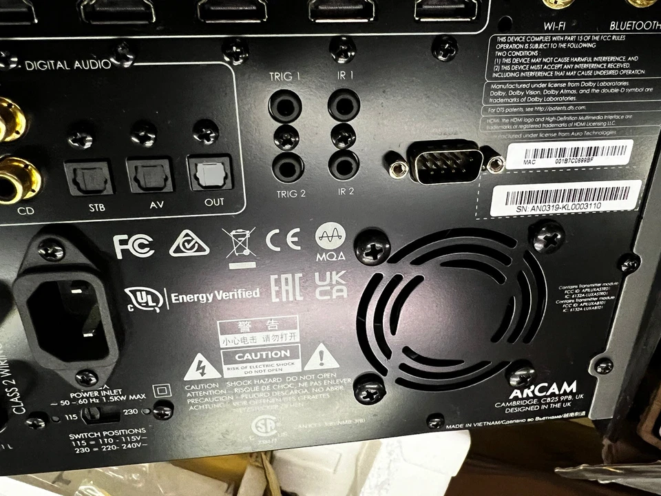 Arcam - AVR10 595W 7.1.4-Ch. With Google Cast 4K Ultra HD HDR Compatible A/V - Image 3 of 4