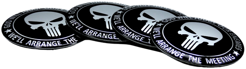 4-Pack God Will Judge Our Enemies 2nd Amendment Wheel Cap Decal Stickers 2.20" - Picture 10 of 12