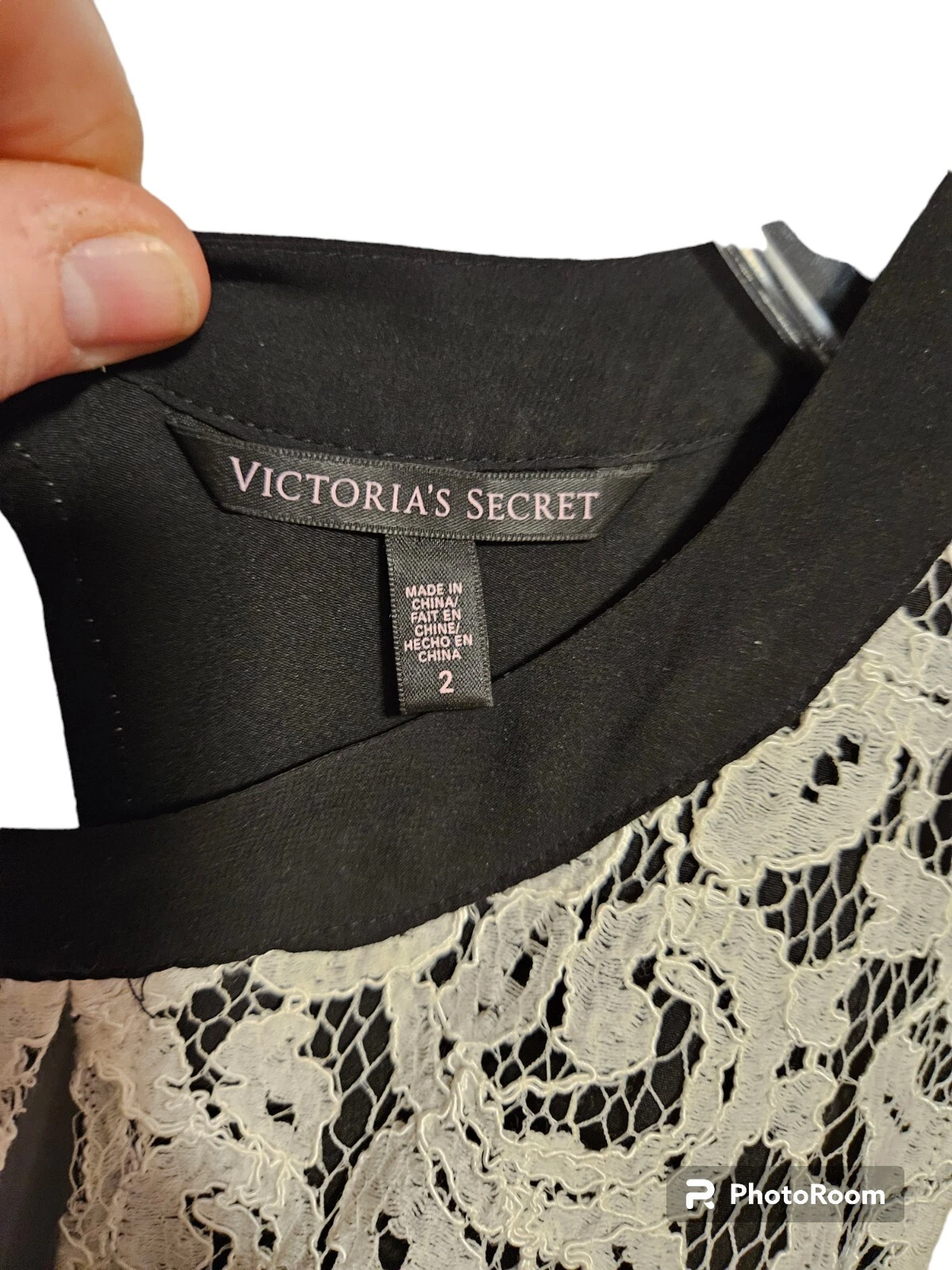UNDERCOVER Abito da donna bianco e nero Victoria's Secret aderente e svasato taglia 2