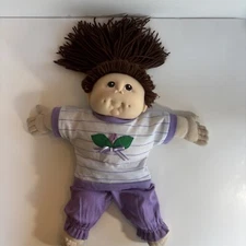 Vintage Cabbage Patch Doll-Brown Hair & Eyes-2 pc outfit-Copr 1984 MN Thomas #61