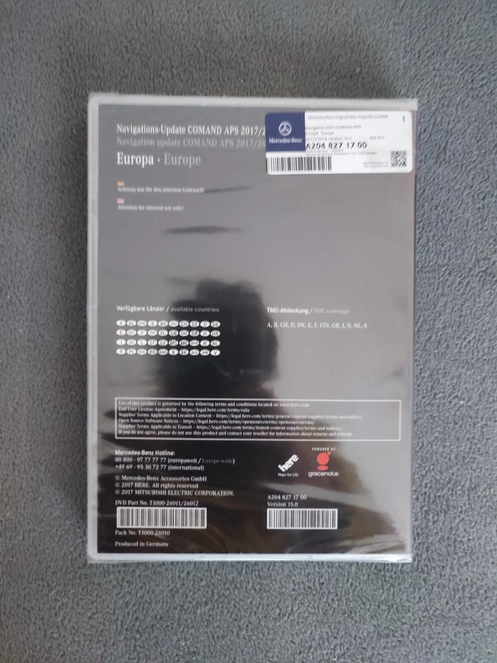 DVD Navigation MERCEDES COMAND APS NTG4-204 EUROPA 2018 in SLS AMG GLK C Klasse - Bild 2 von 4