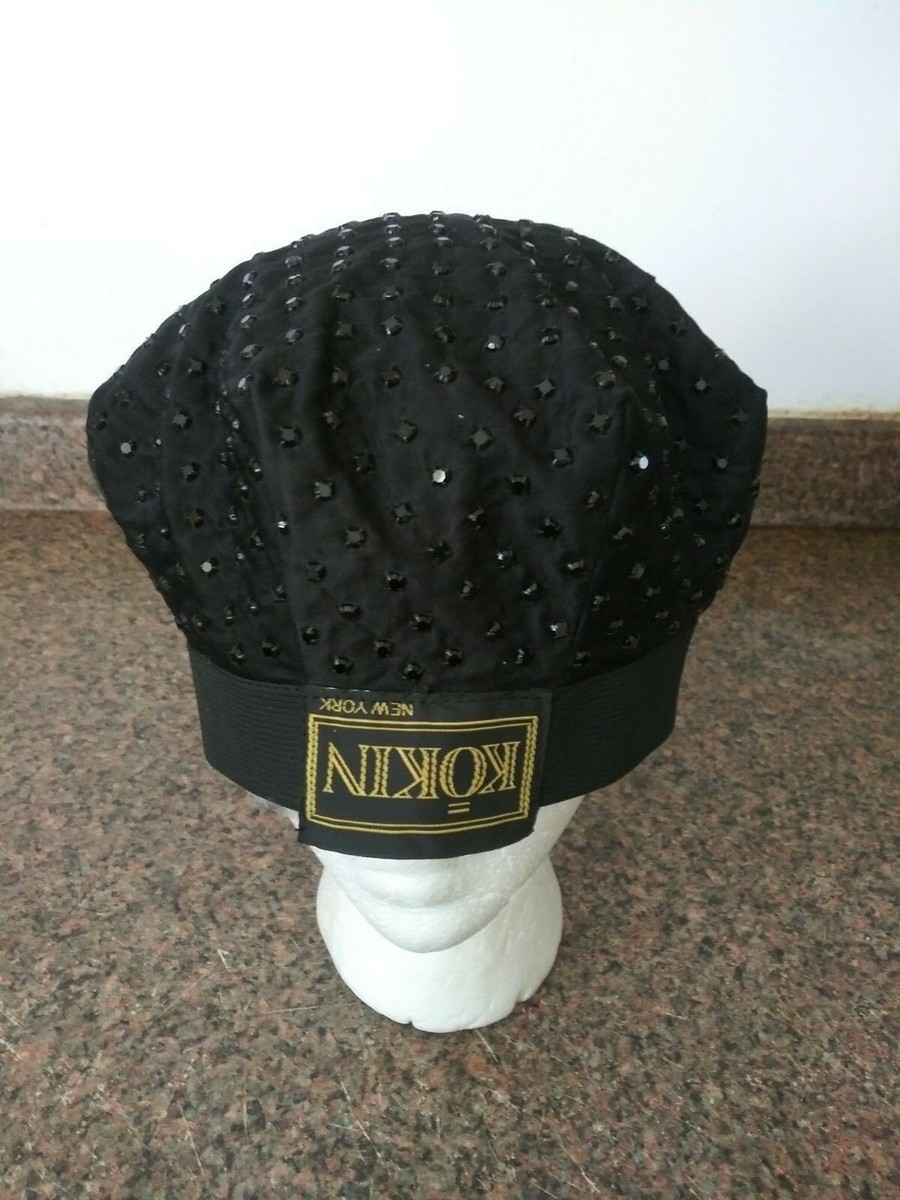 KOKIN NEW YORK WOMENS BEADED HAT SZ 22 GORGEOUS | eBay