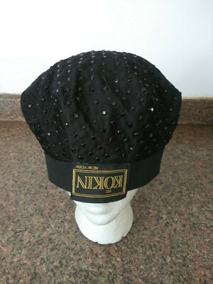 KOKIN NEW YORK WOMENS BEADED HAT SZ 22 GORGEOUS | eBay display picture 1