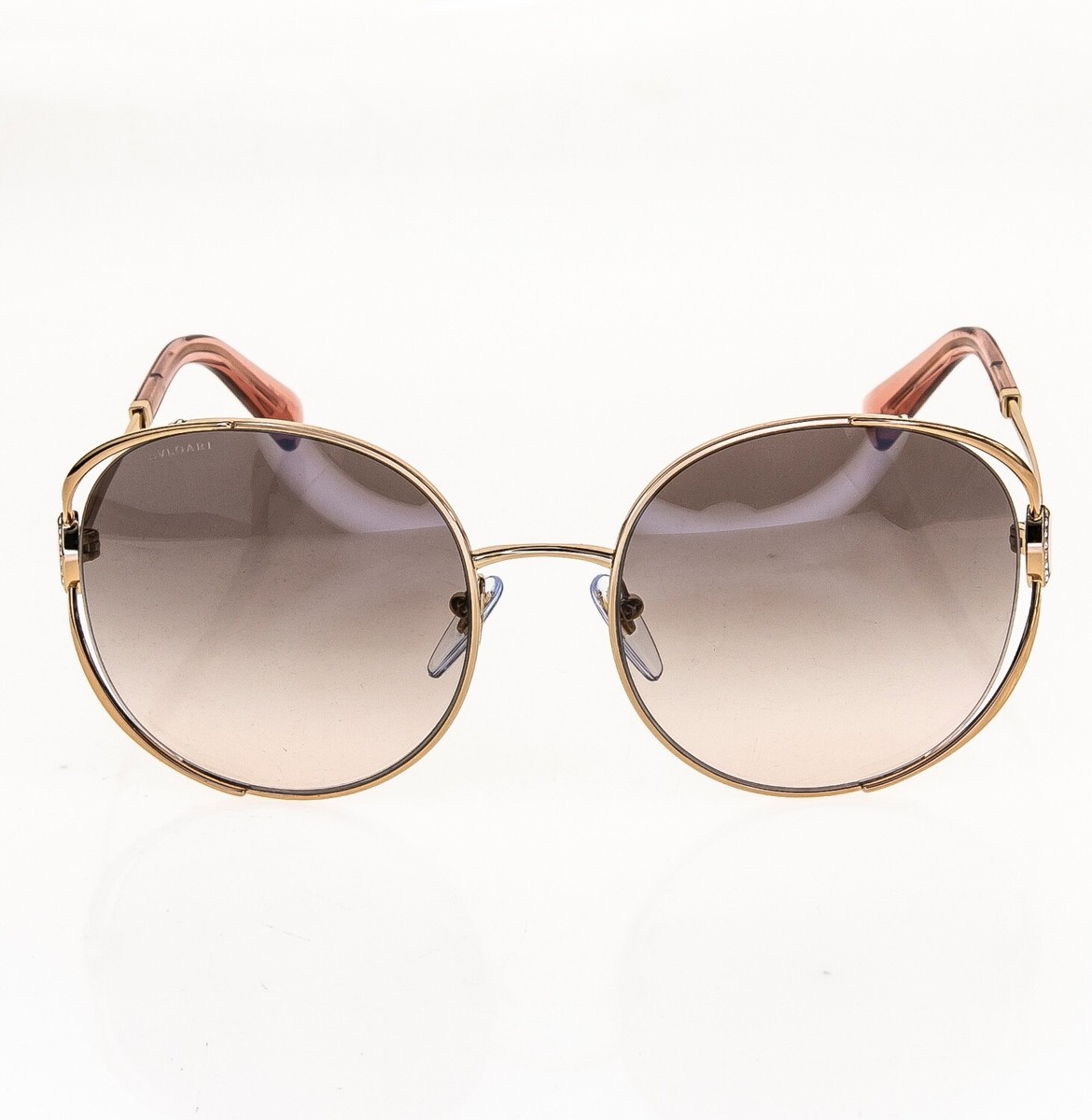 ブルガリ BV6181B サングラス ブラウン  BVLGARI 2014/E2 57口20 BVLGARI DIVA DREAM FAN BV6181B Rose Gold Pink Metal Fan Oversized