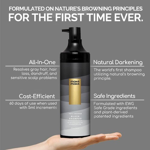 Moda Moda Pro Change Black Shampoo Darkening Gray Hair 300g Modamoda Ebay