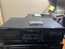 Pioneer Stereo Double Cassette Deck CT-W404R Smoke Free, Eating Tapes Suddenly