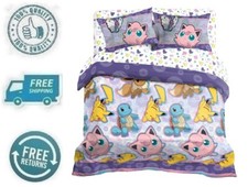New Pokemon Kid Bed in a Bag Soft Comforter Pillowcase Bedding Sheet Set Full
