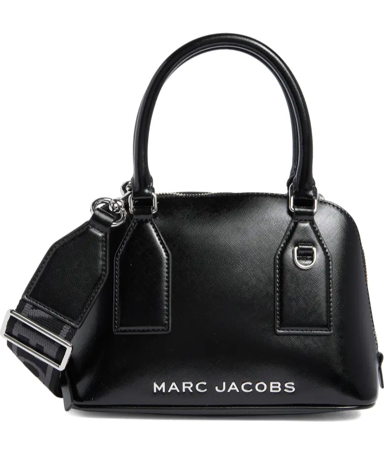 Marc Jacobs Trademarc Small Dome Satchel Crossbody ~NWT~ Black | eBay