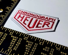 Authentic Heuer Tag Embroidered Iron On Sew Quality Patch Fast Shipping w/Trk# 