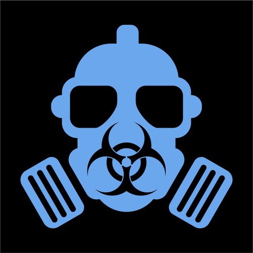 Bio Hazard Gas Mask Sticker Decal 4 Laptop Car Window - Many Colors & Sizes - Picture 10 of 15