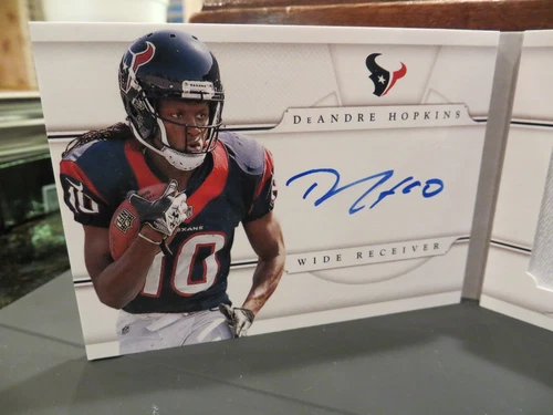 National Treasures Autograph Jersey Booklet Texans DeAndre Hopkins 38/49  2013