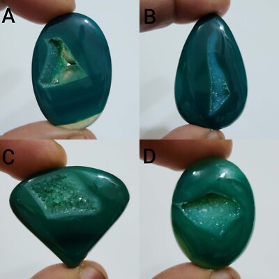 Unique Designer Window Druzy Agate Cabochon Mix Shape Loose Gemstone For Jewelry