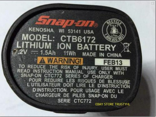 Battery Rebuild For SNAP ON 7.2V CTB6172 LITHIUM ION BATTERY 2.0AH