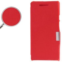 HandyhüLle Tasche FüR Huawei Ascend P6 Rot GebüRstet