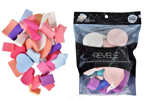 REVELE 36 Pcs Latex FREE Makeup Sponges for Foundation Cream & Powder - Picture 1 of 6