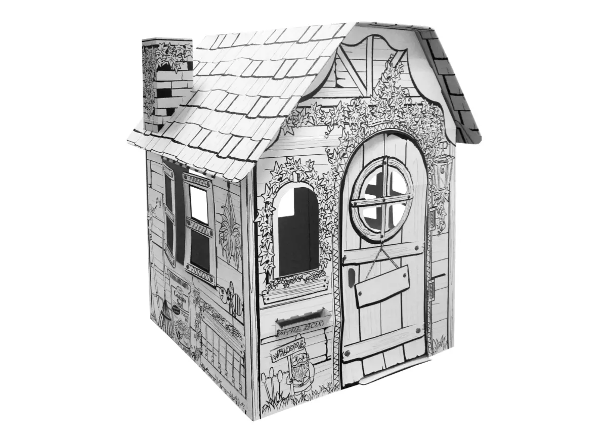 Outdoor Indoor Playhouse Children Kids Cardboard House Garden UK