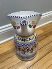 SANGRIA Ceramic Pitcher Hand Painted Made in Spain 10” tall. Holds 10 Cups.