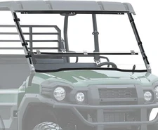 Flip Down Front Full Windshield For Kawasaki Mule Pro FXT / FX / DX / DXT 2015+