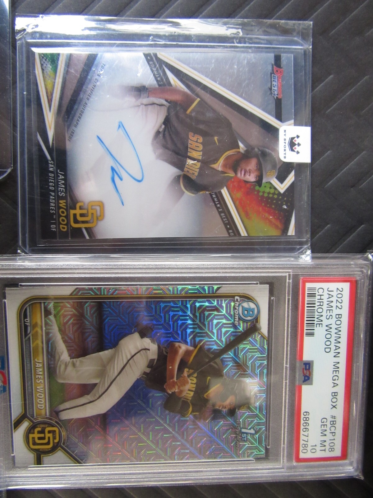 2022 bowman's best james wood auto mojo psa10 eBay