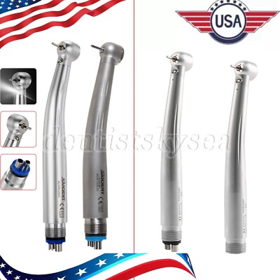 Dental Ceramic Fiber Optic / LED Fiber Optic LED E-generator Turbine Handpiece