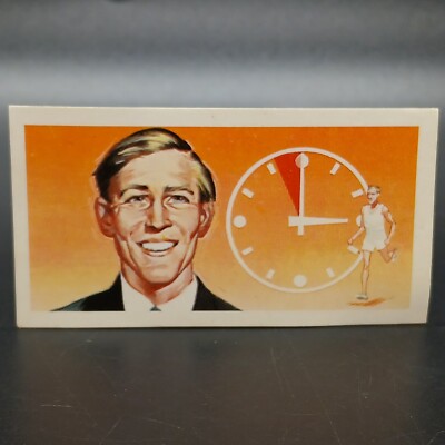 1960's Brooke Bonds Famous People #50 Robert Bannister Vintage Trade Card