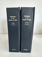 Decisions on the Rules of Golf 1977 U.S. Golf Association 2 Vols. USGA