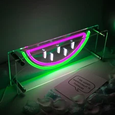 Watermelon Neon Light Box USB LED Neon Sign Box For Party Bar Table Decoration