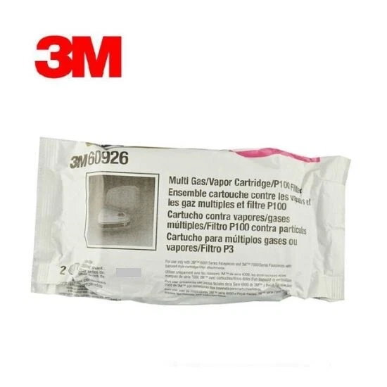 3M 60926 Multi Gas Vapor P100 Replacement Respirator Protection Cartridge Filter - Image 2 of 4