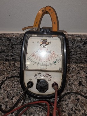 Vintage Willard WD-3 Electrical Check Battery Tester 6V 12V 500 Amp Untested