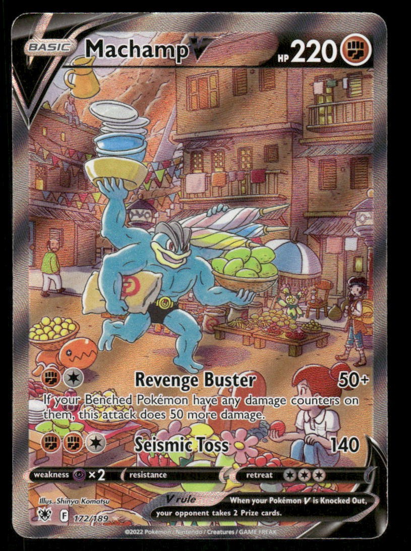 machamp v pokemon card price 2022 Sword & Shield: Astral Radiance #172/189 Holo (Alternate Full Art) Guide Fighting Fighting Silver Foil Fan Art Card