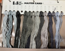 163+ Sk DMC Floss Mixed Lot in LoRan Organizer Greens Blues Rust Brown Gray