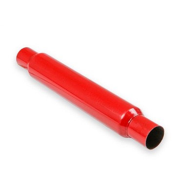 FlowTech Exhaust Muffler 50251FLT; Red Hots Glasspack Steel 2.25'' Center