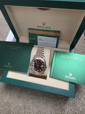 Rolex Datejust 41 Chocolate Diamond Dial Jubilee Oyster Bracelet