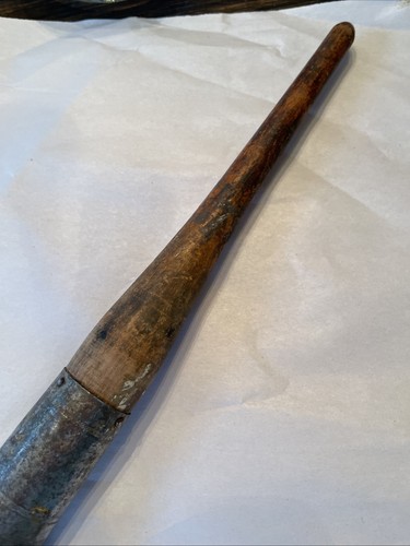 Vintage 20s Primitive Horse Hair Wood Metal Paint dappling Brush 11” Rubberset - Picture 2 of 6