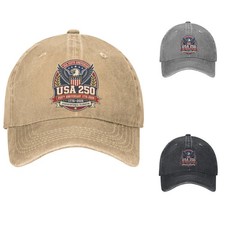 USA 250th Anniversary 1776-2026 Patriotic Eagle American Flag V2 Baseball Cap