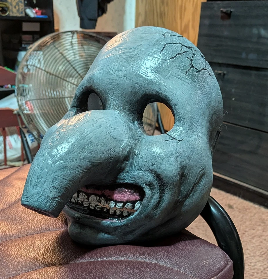 Máscara fantasia de elefante American Horror Story cult Dumbo sorriso assustador Halloween - Imagem 2 de 4