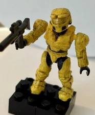 HALO MEGA BLOKS UNSC YELLOW SPARTAN MARK IV MINI FIGURE 97520 TRIBUTE PACK