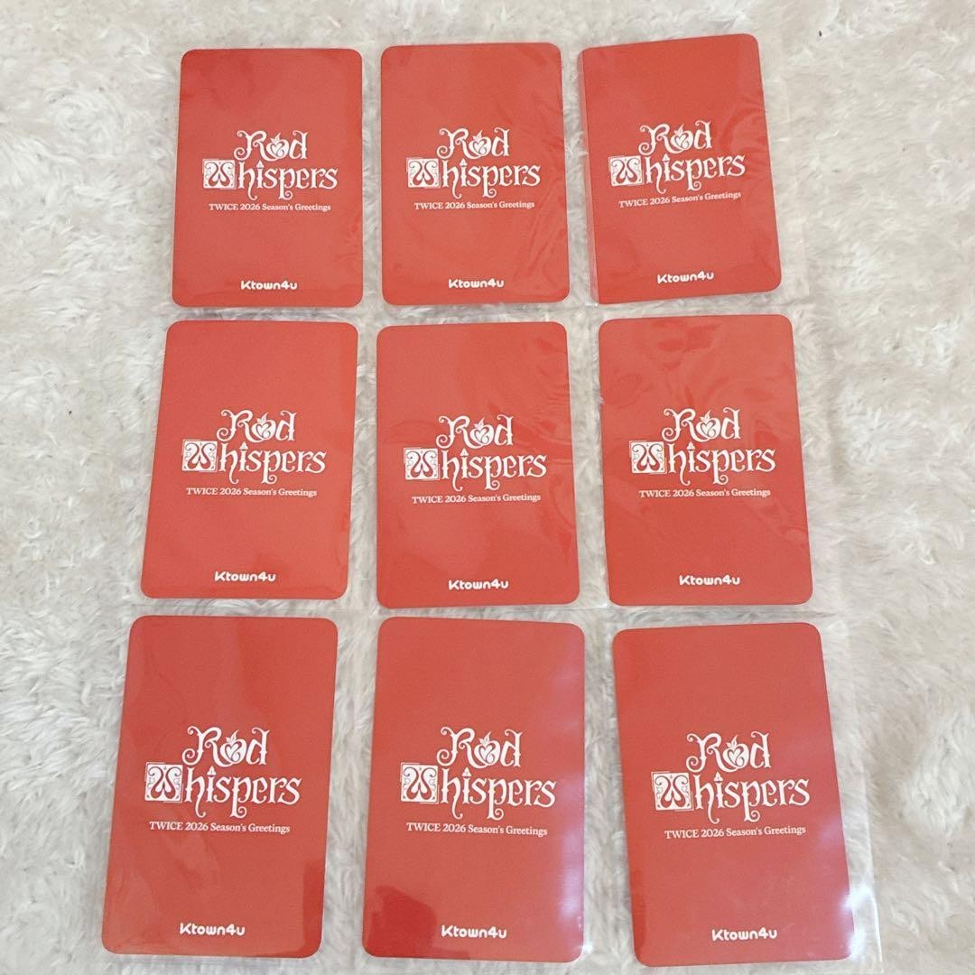 TWICE 2026 SEASON'S GREETING RED WHISPERS FANSHOP POB OFFICIAL