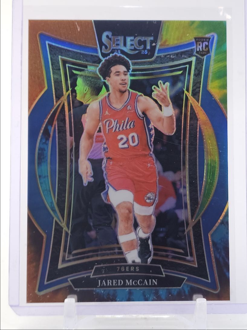 JARED MCCAIN 2024-25 SELECT CONCOURSE ROOKIE TIE DYE 76ERS RC 25/25 Q2029
